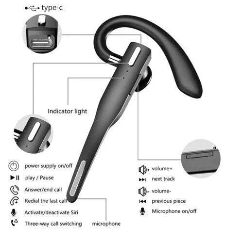 Langattomat Bluetooth-kuulokkeet Dual Mic - Image 4
