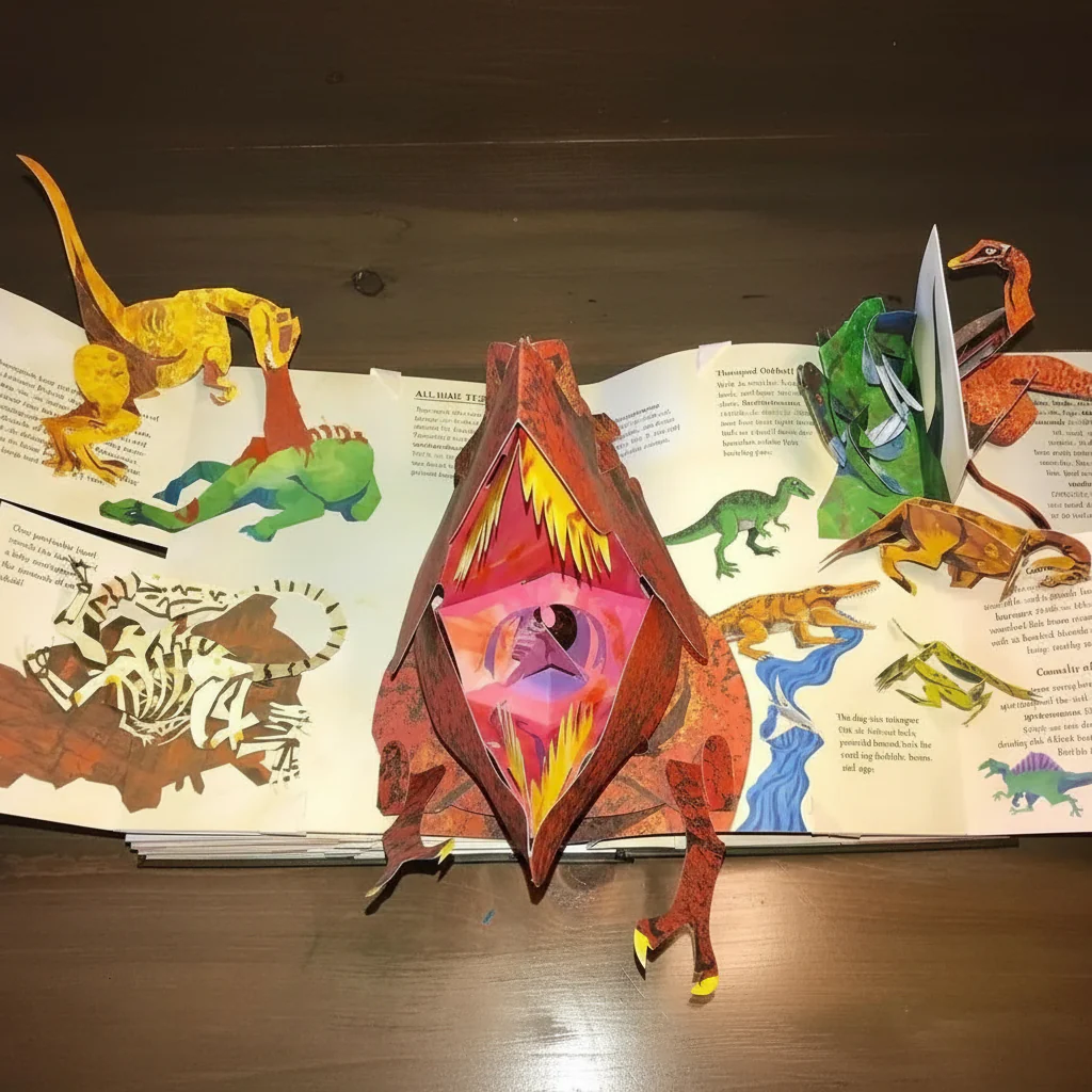 Lasten 3D-ponnahduskirja Dinosaurukset - Image 2