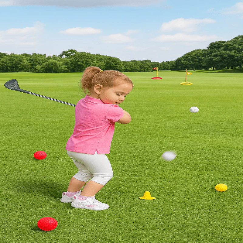 Lasten Golfsetti Säädettävillä Teleskooppimailoilla