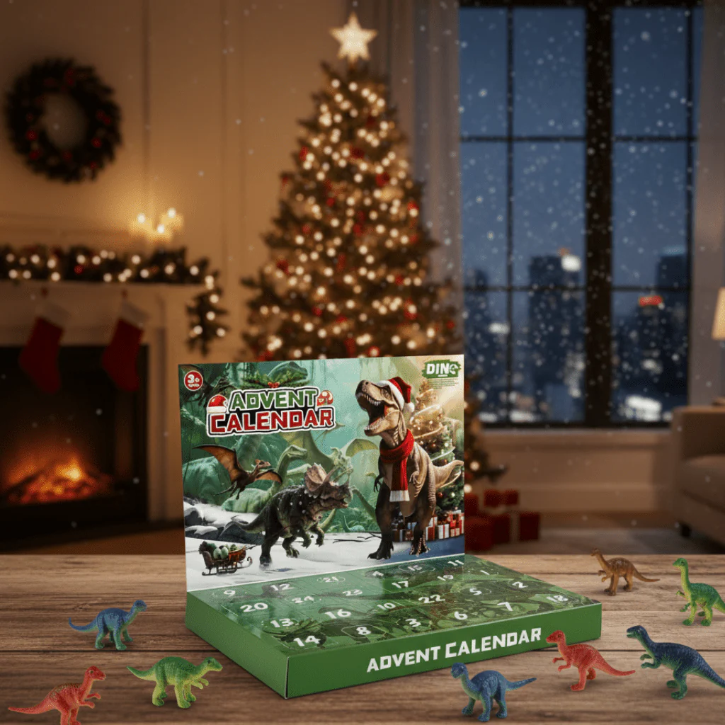 Lasten Joulukalenteri DINOQUEST 2026 – 24 Dinosaurusteemaista Yllätyksellistä Lelua - Image 7