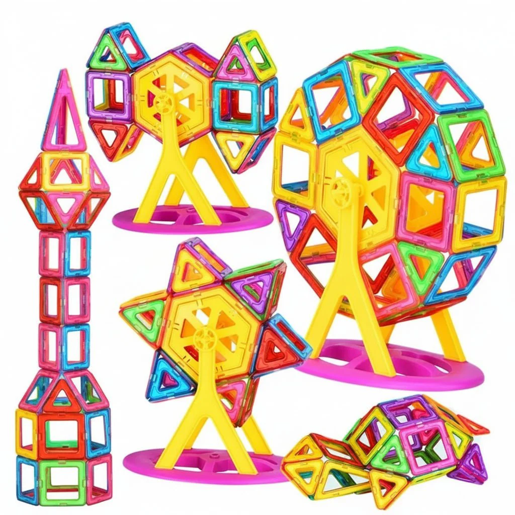 Lasten Magneettinen Rakennuspalikkasarja FUNNIBLOX - Image 6