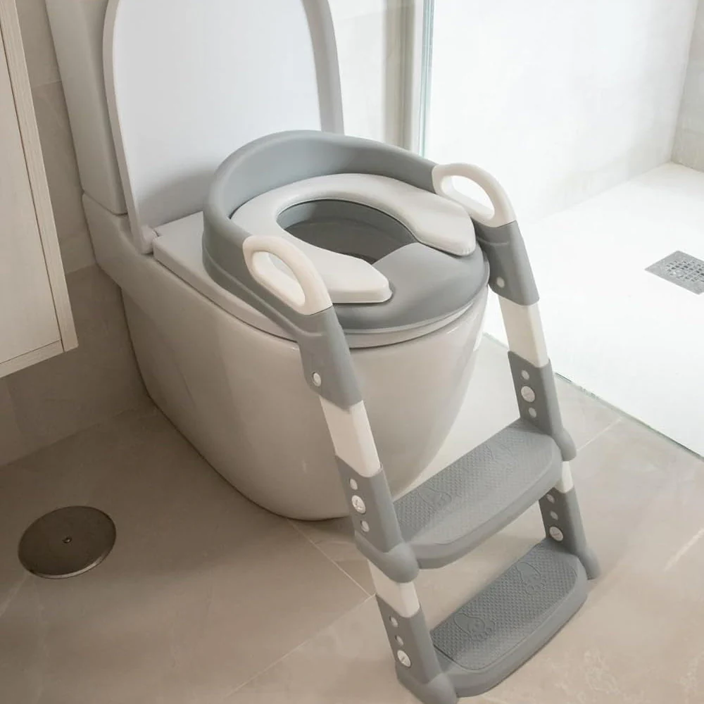 Lasten WC-istuin Tikkailla Ergonomisella Muotoilulla - Image 5