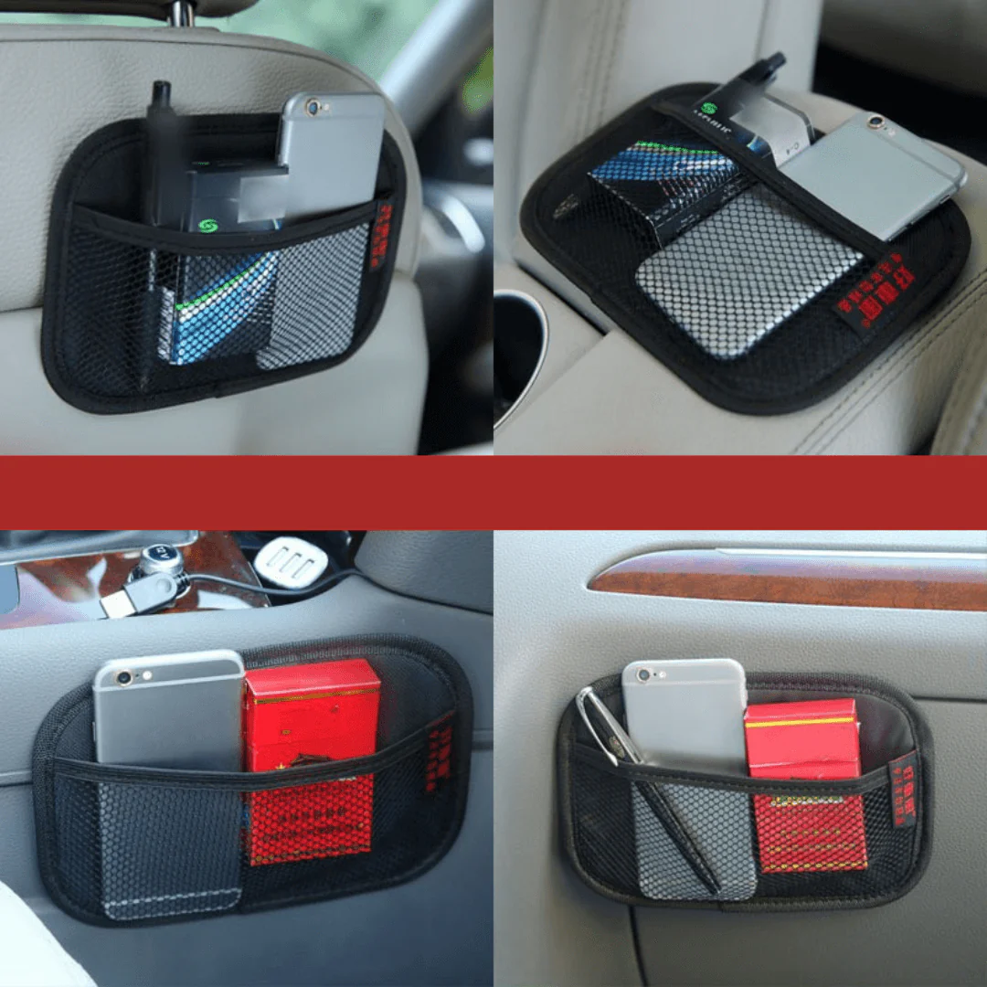 Leather Mesh Car Organizer - Image 7