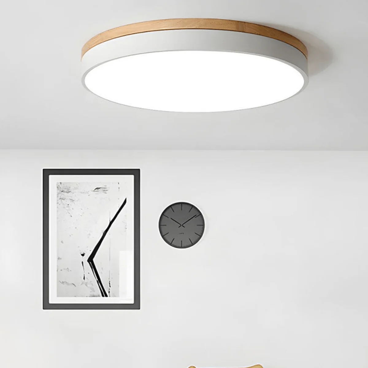 LED-kattovalaisin Luonnonpuu ja Vihreä Korostus - Image 7