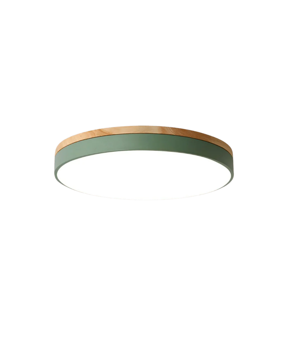 LED-kattovalaisin Luonnonpuu ja Vihreä Korostus - Image 9
