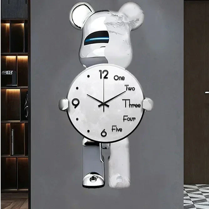 LED-seinäkello Star Bear Leikkisä Muotoilu - Image 8