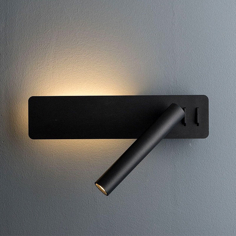 LED-seinävalaisin Sängyn Vierelle Pyörivä - Image 2