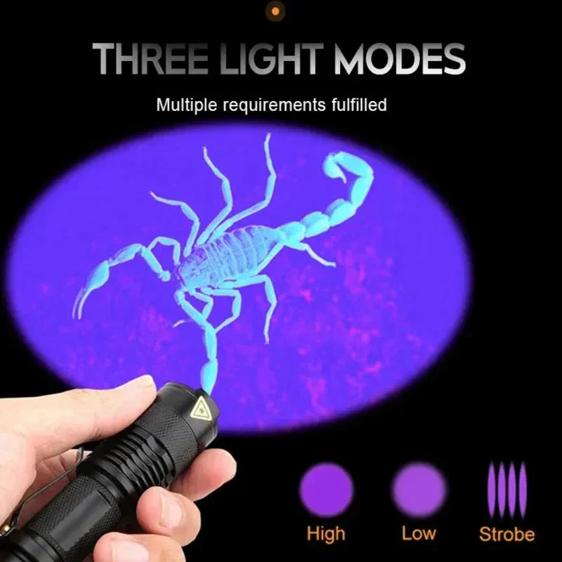 LED UV Taskulamppu Ultraviolettinen Tarkastuslamppu - Image 7