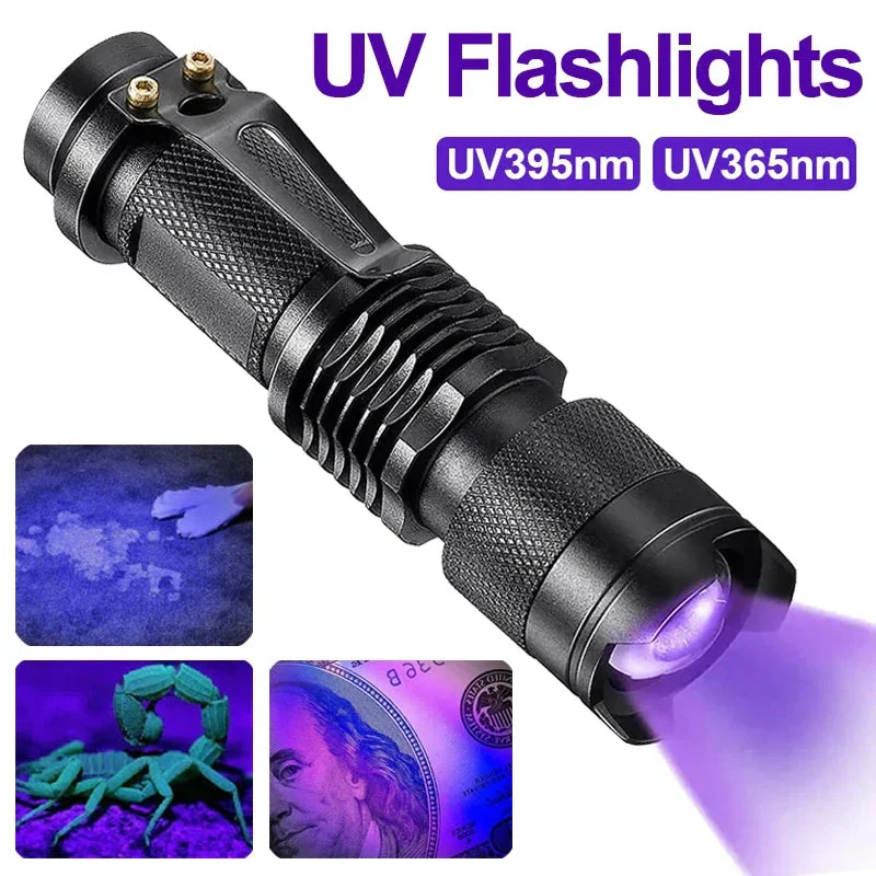 LED UV Taskulamppu Ultraviolettinen Tarkastuslamppu - Image 8
