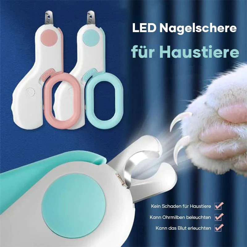 Lemmikkien Kynsileikkurit LED-Valolla Ergonominen - Image 2