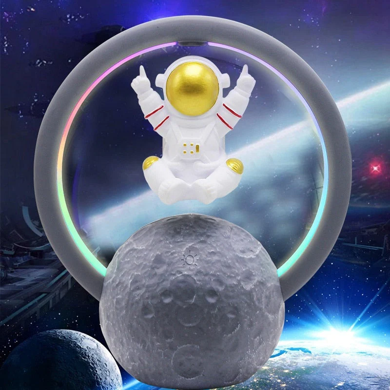 Levitating Astronaut Bluetooth Speaker Lamp Modern Design - Image 2