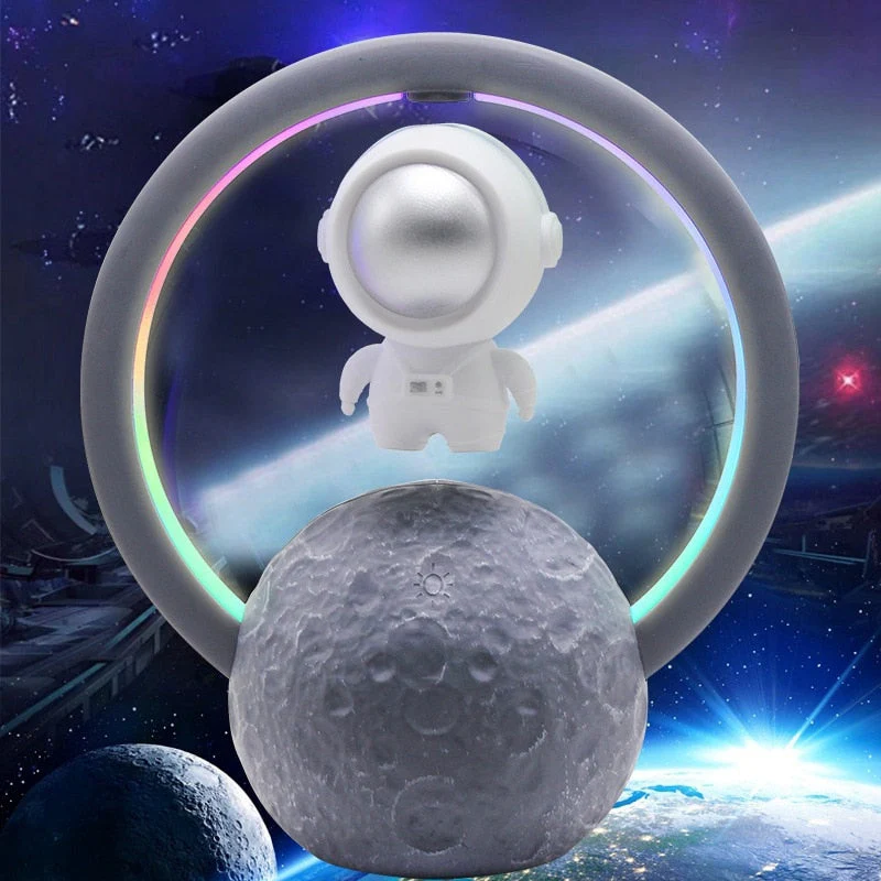 Levitating Astronaut Bluetooth Speaker Lamp Modern Design - Image 9