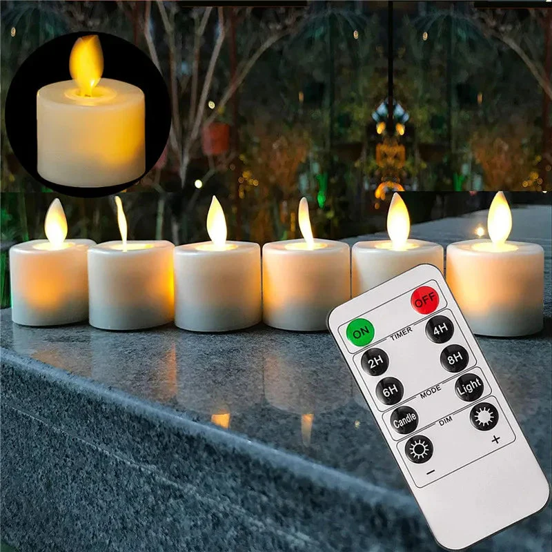Liekitön LED -tealight -kynttilä Tyylikäs Valaistus - Image 5