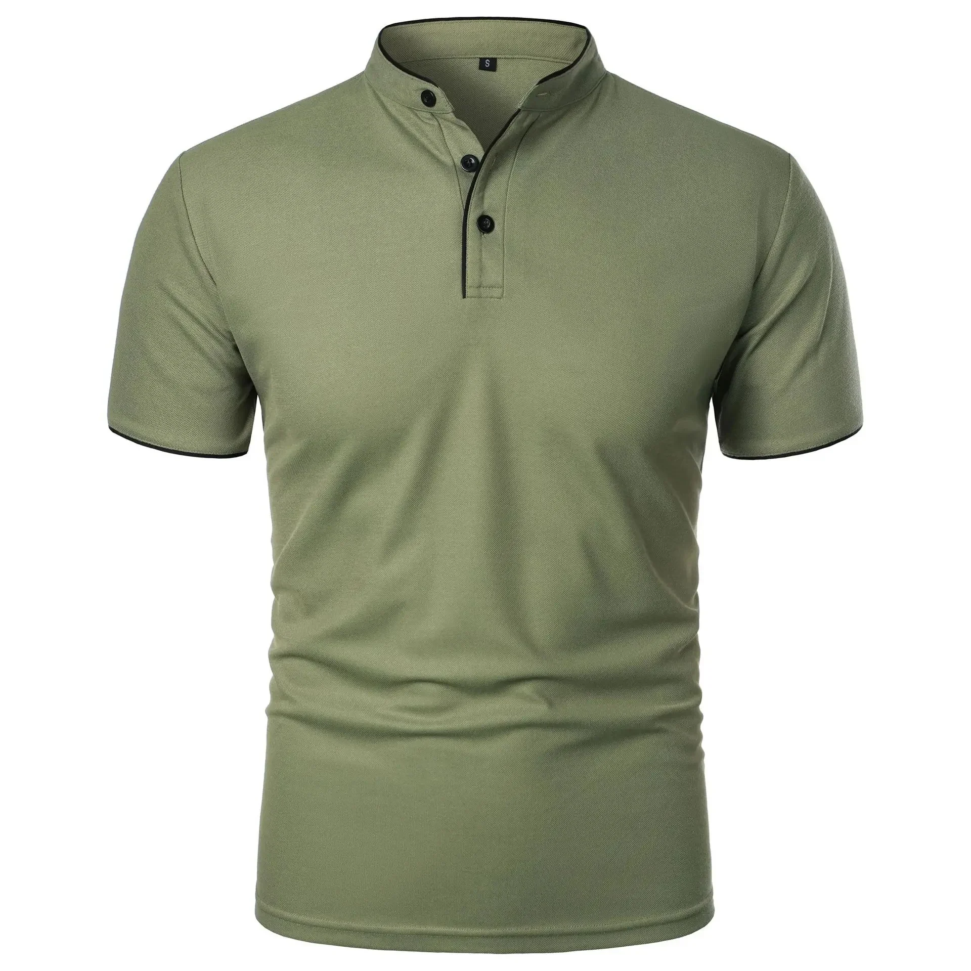 Miesten hengittävä Splice Collar -paita - Image 7
