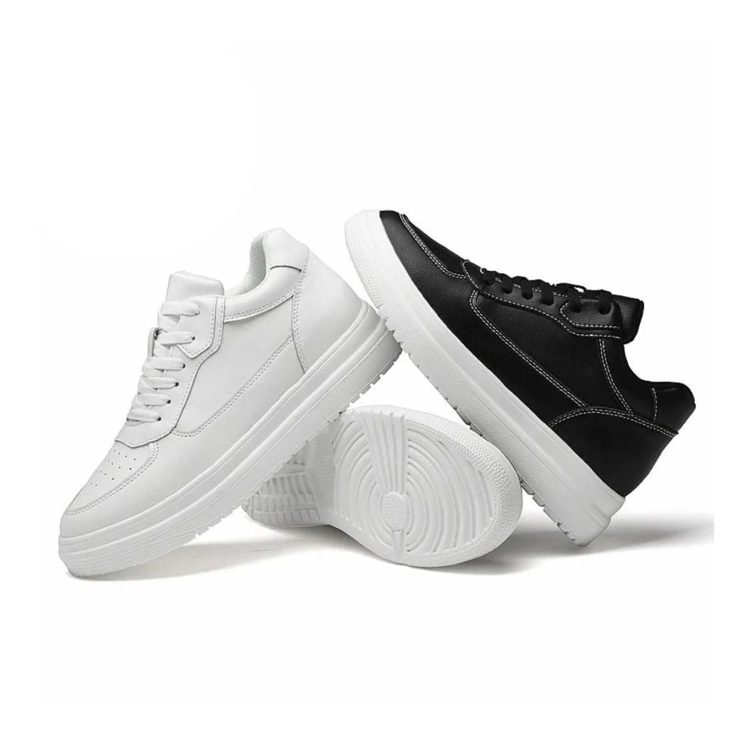 Miesten Korkeavartiset Sneakerit Minimalistisella Designilla - Image 3