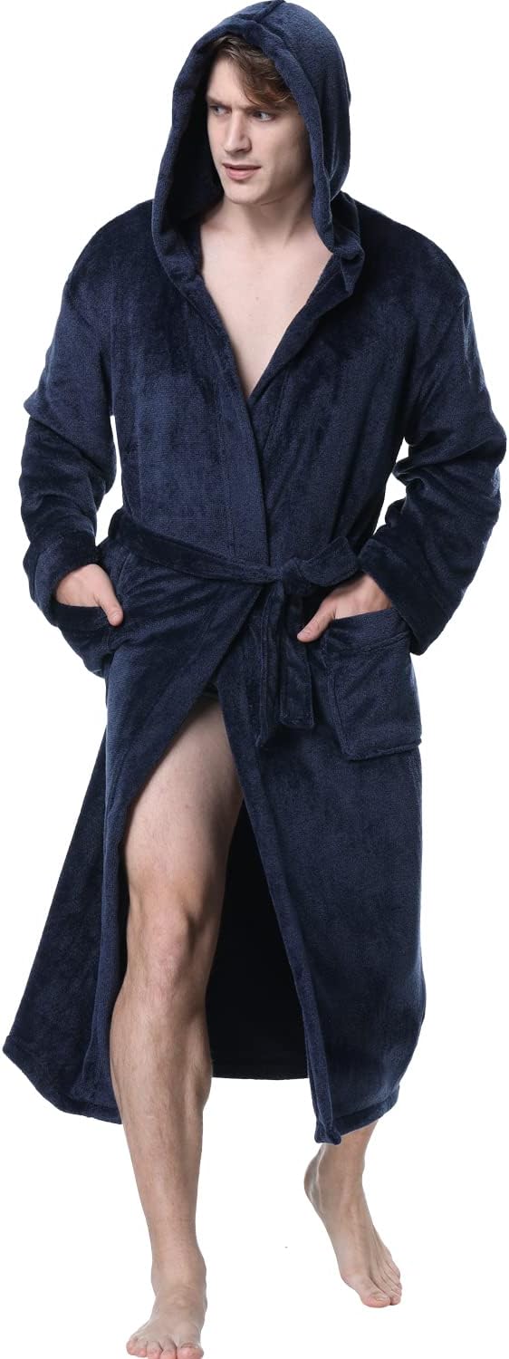 Miesten Kylpytakki Hupulla Tyylikkäällä Muotoilulla - Image 16