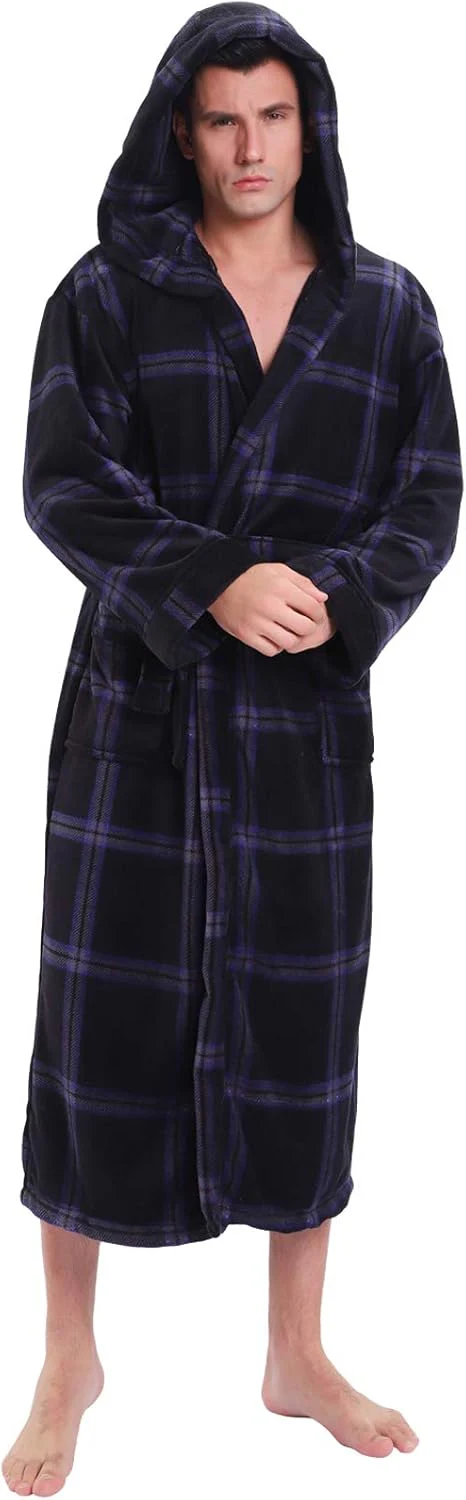 Miesten Kylpytakki Hupulla Tyylikkäällä Muotoilulla - Image 18