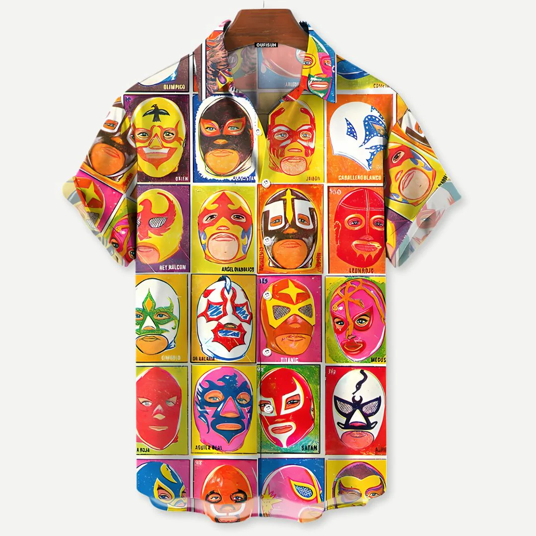Miesten Luchador-paita Setti #3 Rentoa Tyyliä - Image 2