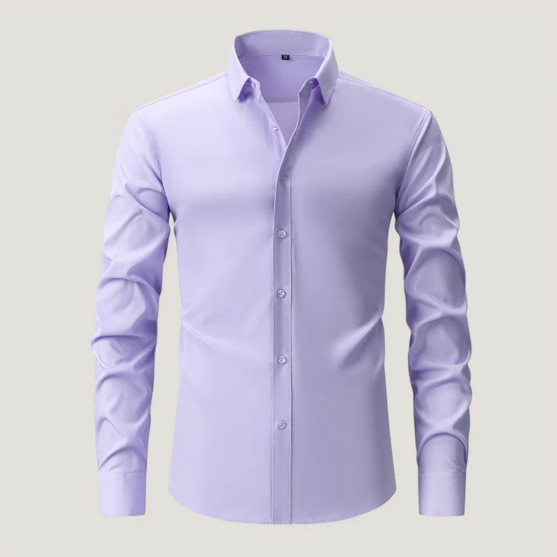 Miesten Slim-Fit Kauluspaita Elastinen Tyyli - Image 9
