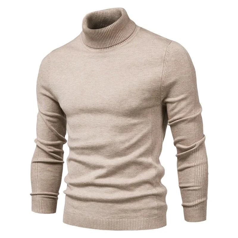 Miesten Slim Turtleneck Villajäljitelmäpaita - Image 5
