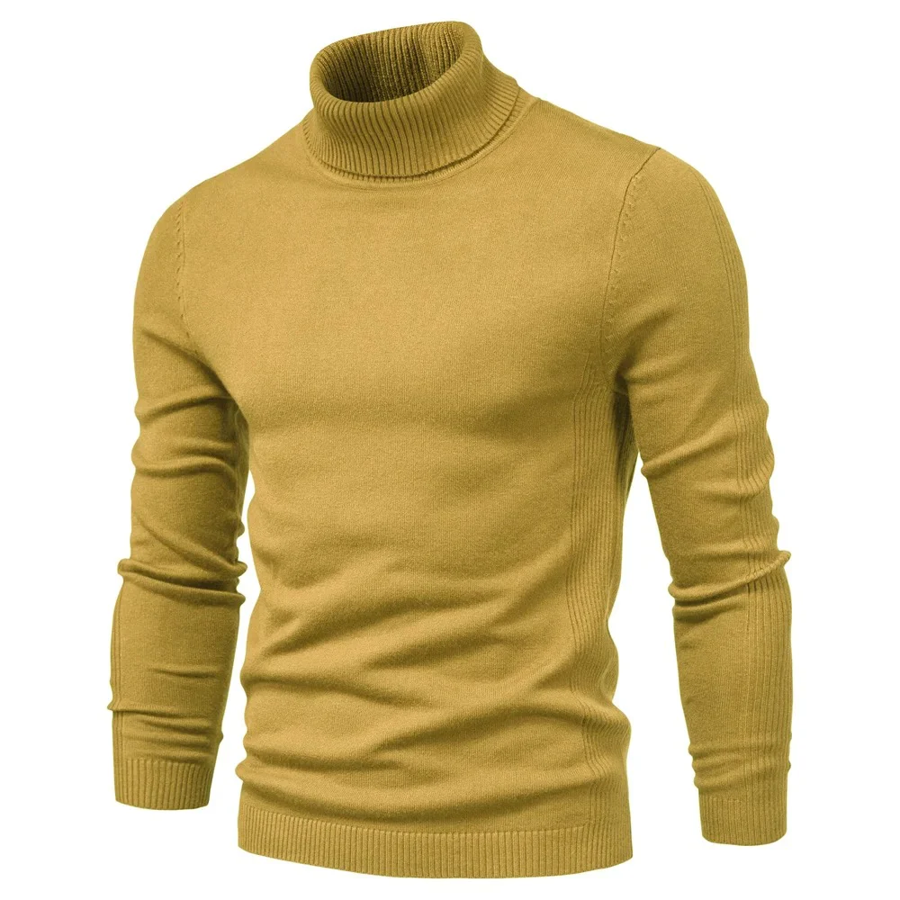 Miesten Slim Turtleneck Villajäljitelmäpaita - Image 8