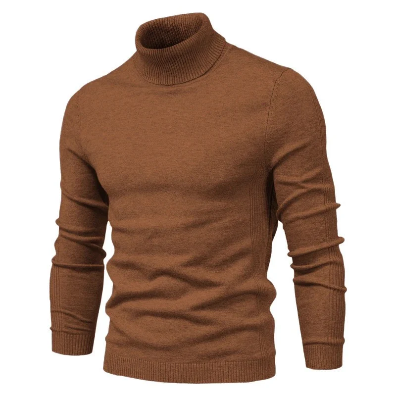 Miesten Slim Turtleneck Villajäljitelmäpaita - Image 9