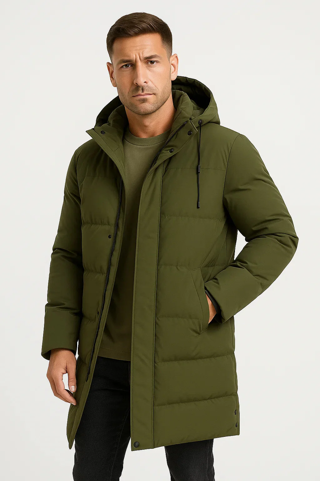 Miesten Talvitakki Vedenpitävä Puffer - Image 3