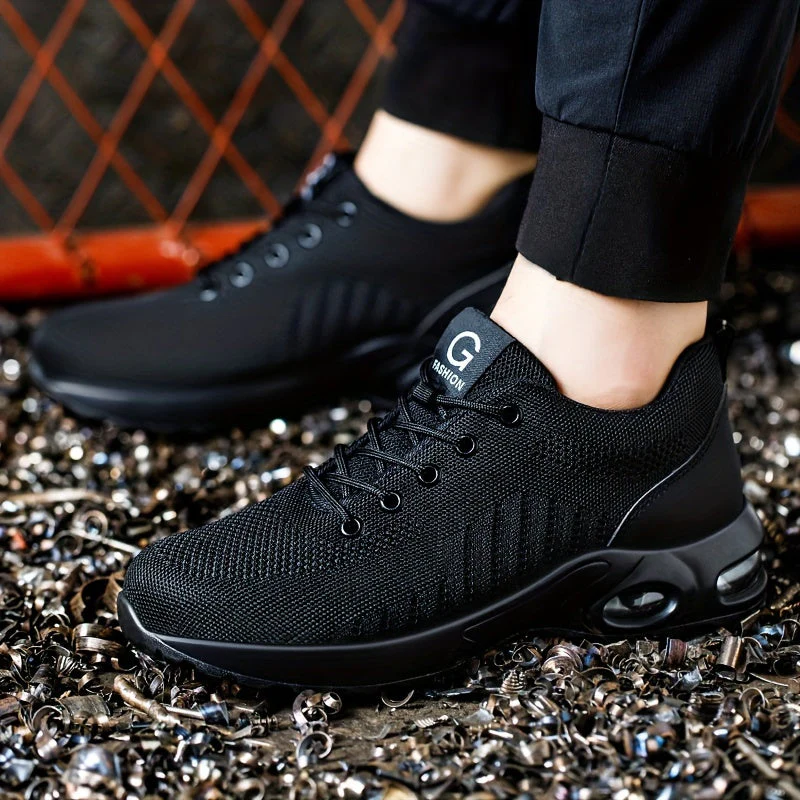 Miesten Urheilukengät Turvallisuus Sneaker Kevyt Mesh - Image 4