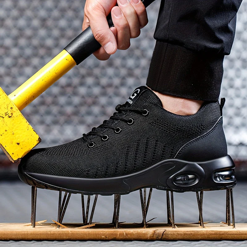 Miesten Urheilukengät Turvallisuus Sneaker Kevyt Mesh - Image 5