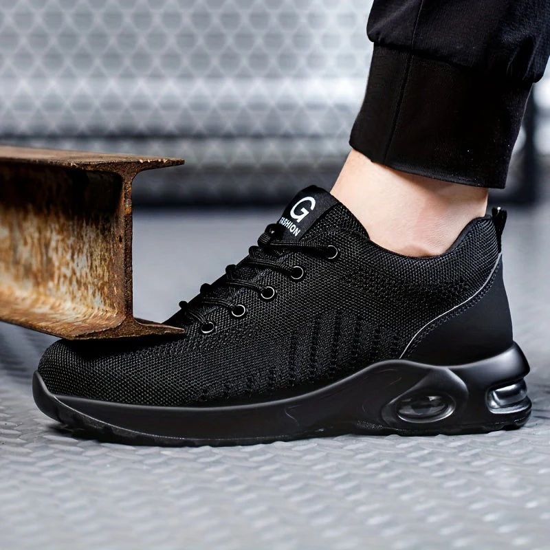 Miesten Urheilukengät Turvallisuus Sneaker Kevyt Mesh - Image 7