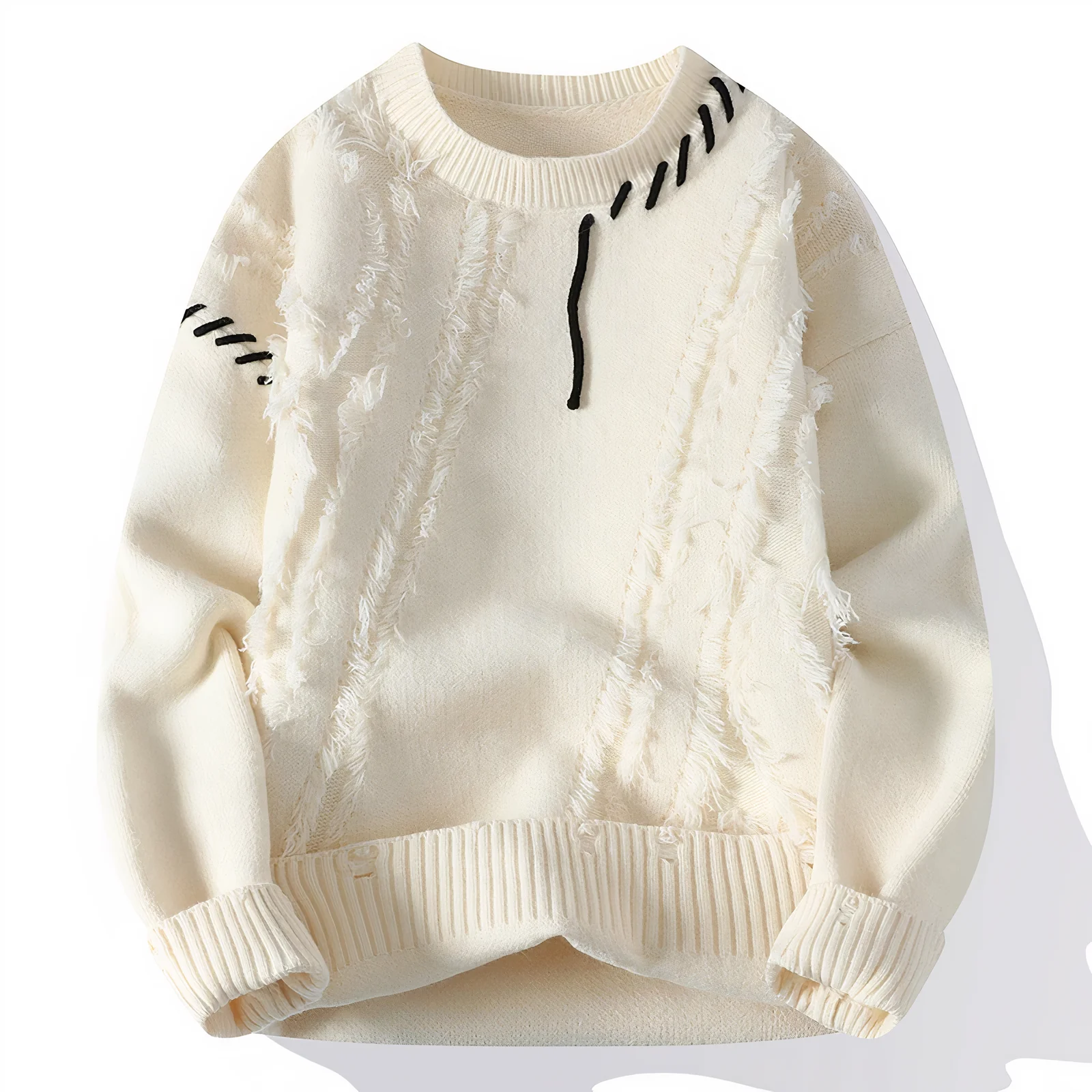 Miesten Villapaita Tilkkutäkki Tyylikäs Design - Image 10