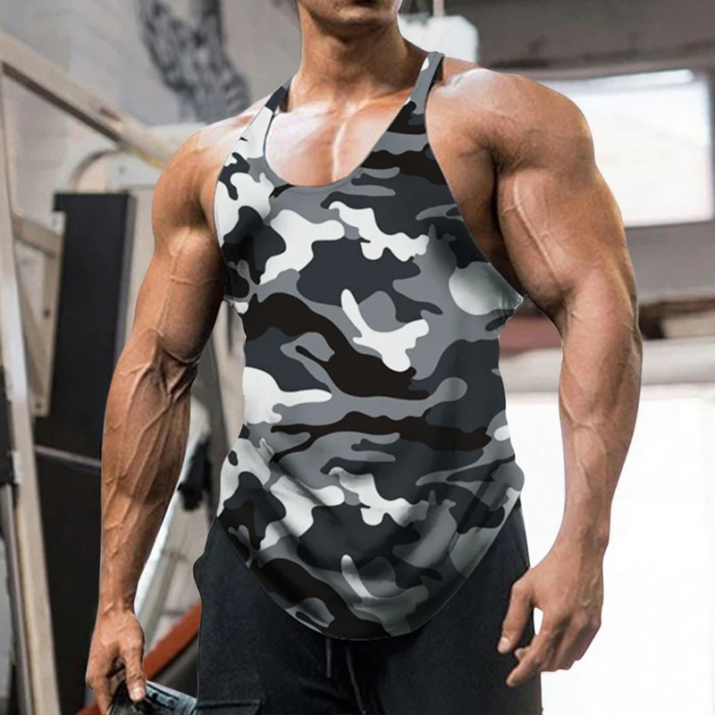 Miesten Workout Tank Top - Image 8
