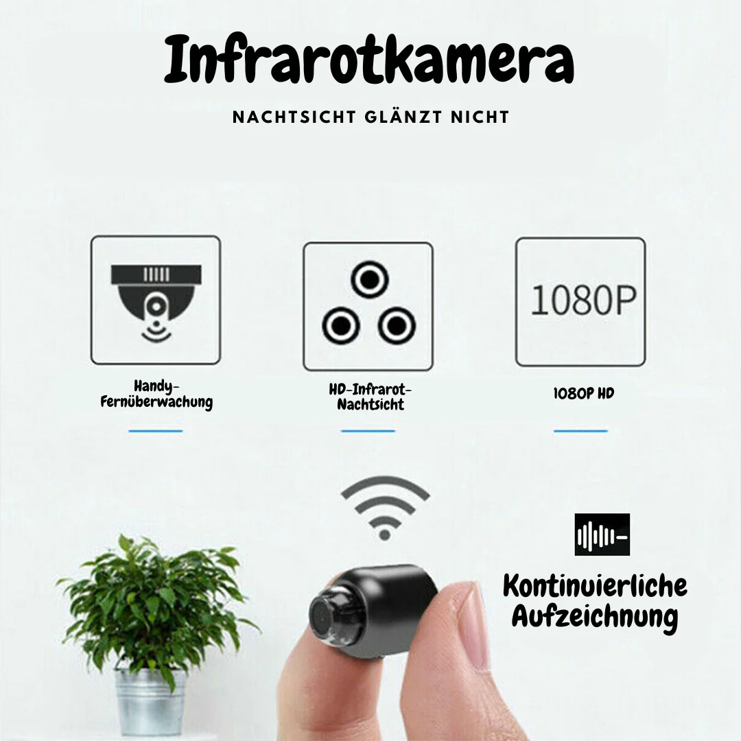 Mini WiFi -kamera Kompakti Suoratoisto - Image 6