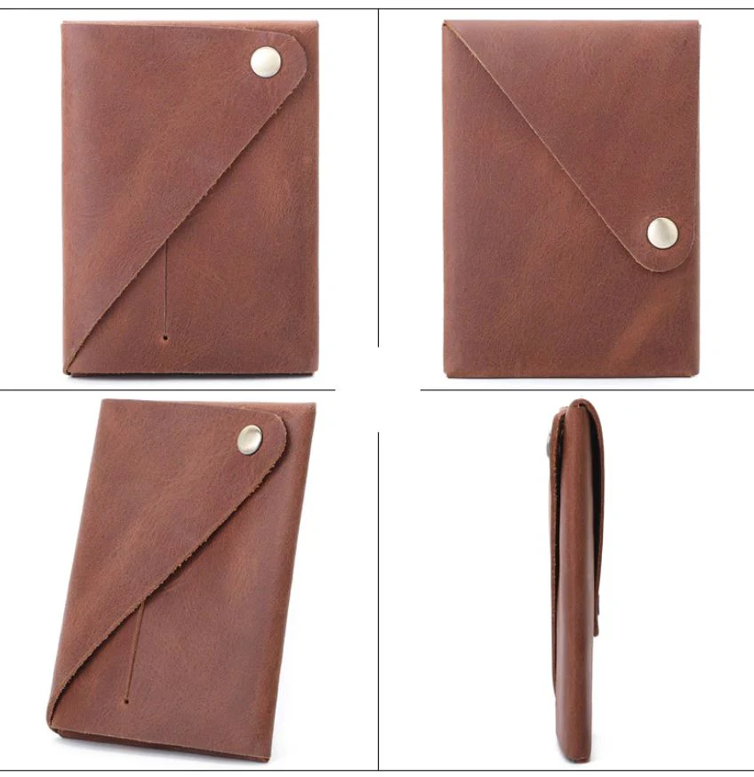 Minimalistinen Ohut Nahkainen Korttilompakko - Image 8