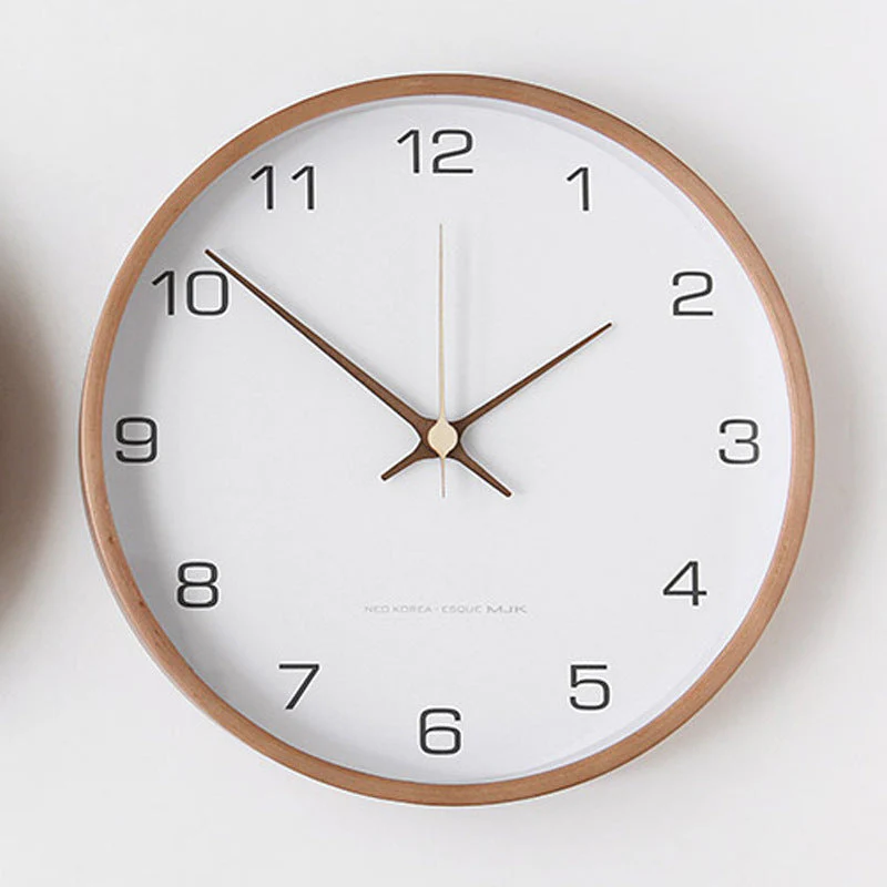 Minimalistinen Seinäkello - Tyylikäs Puinen Analoginen Kello - Image 10