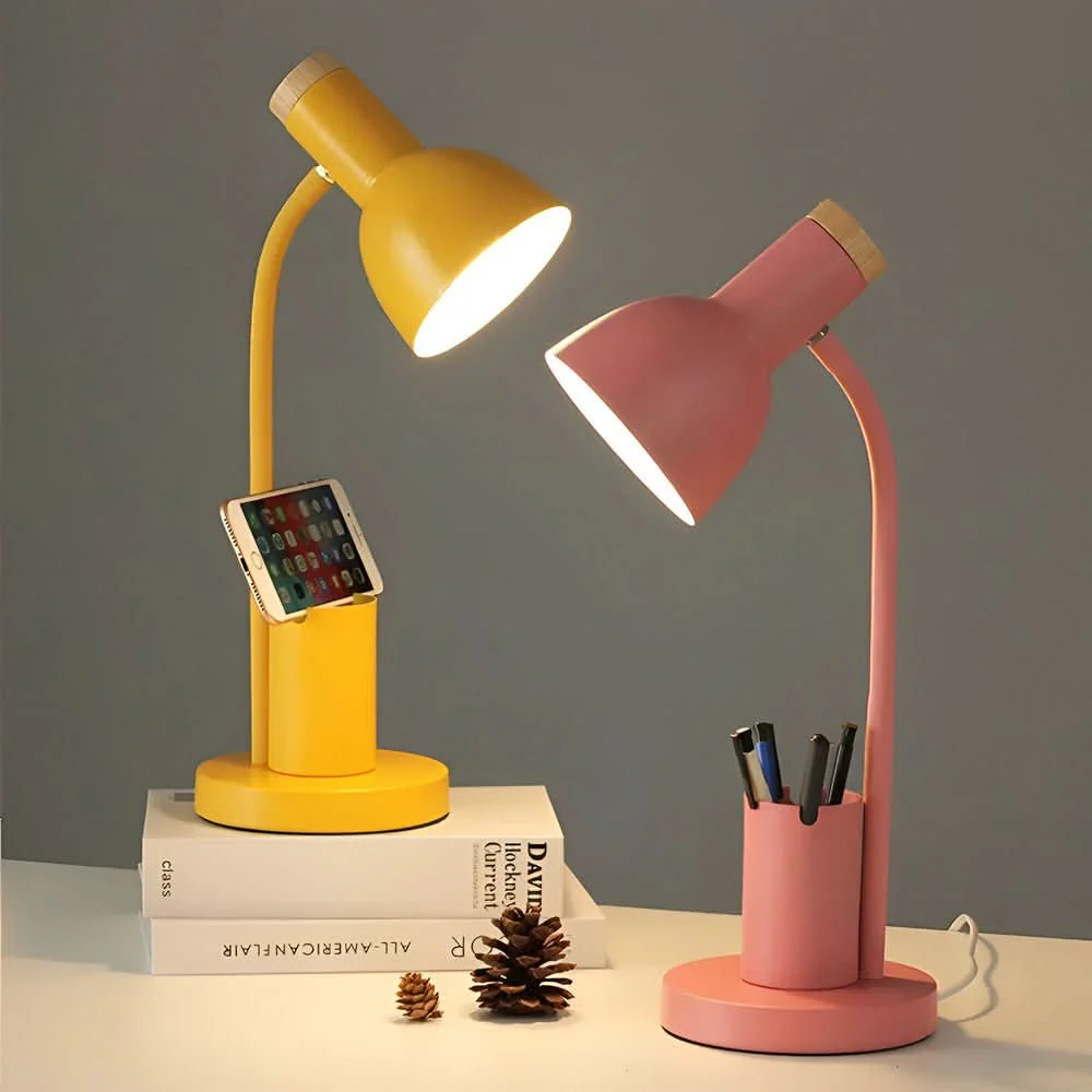 Moderni LED-pöytälamppu Kynätelineellä Säädettävä Valo - Image 4