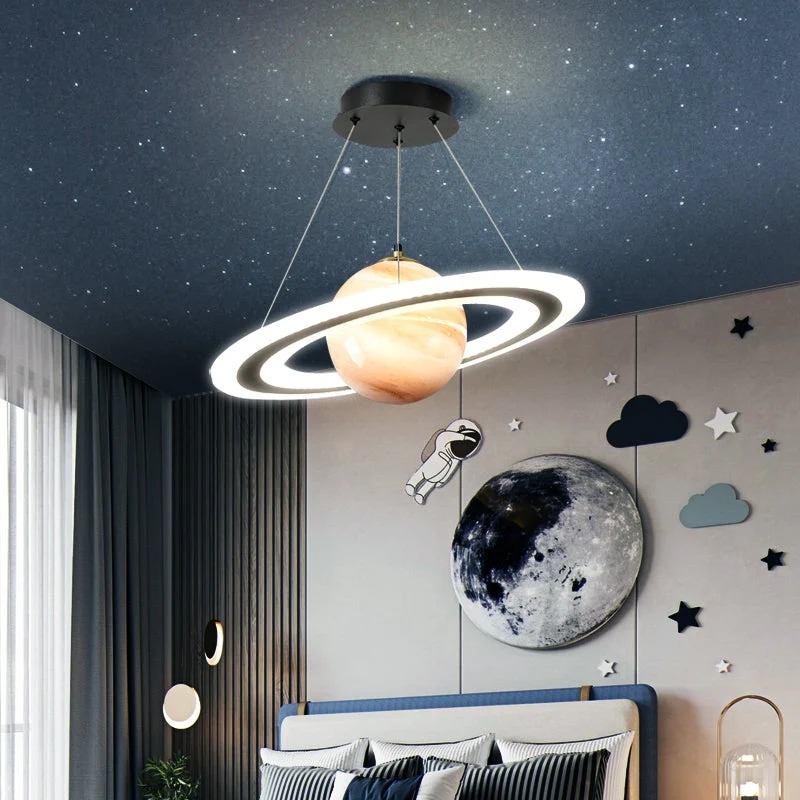 Moderni LED-riippuvalaisin Himmennettävä Planettyyli - Image 2