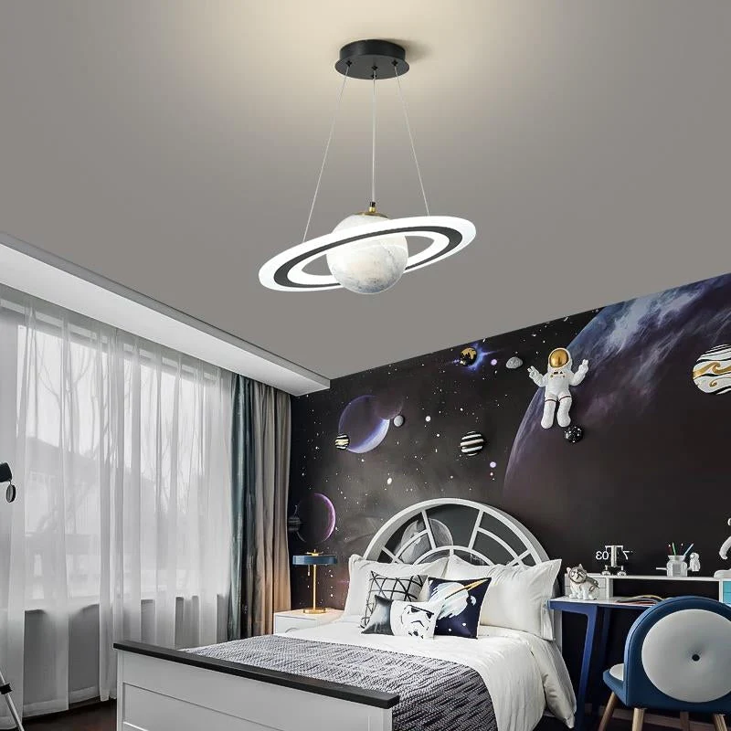 Moderni LED-riippuvalaisin Himmennettävä Planettyyli - Image 3