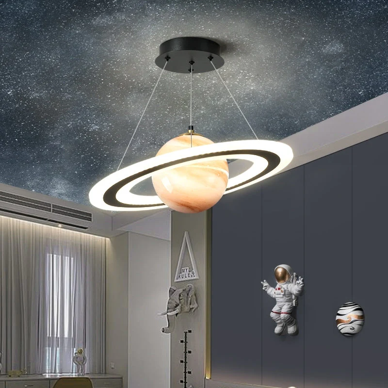 Moderni LED-riippuvalaisin Himmennettävä Planettyyli - Image 4