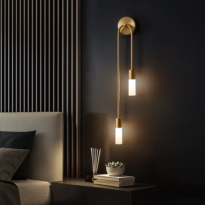 Moderni Seinävalaisin Minimalistinen LED Kulta 2-Valopistoke Sisälle