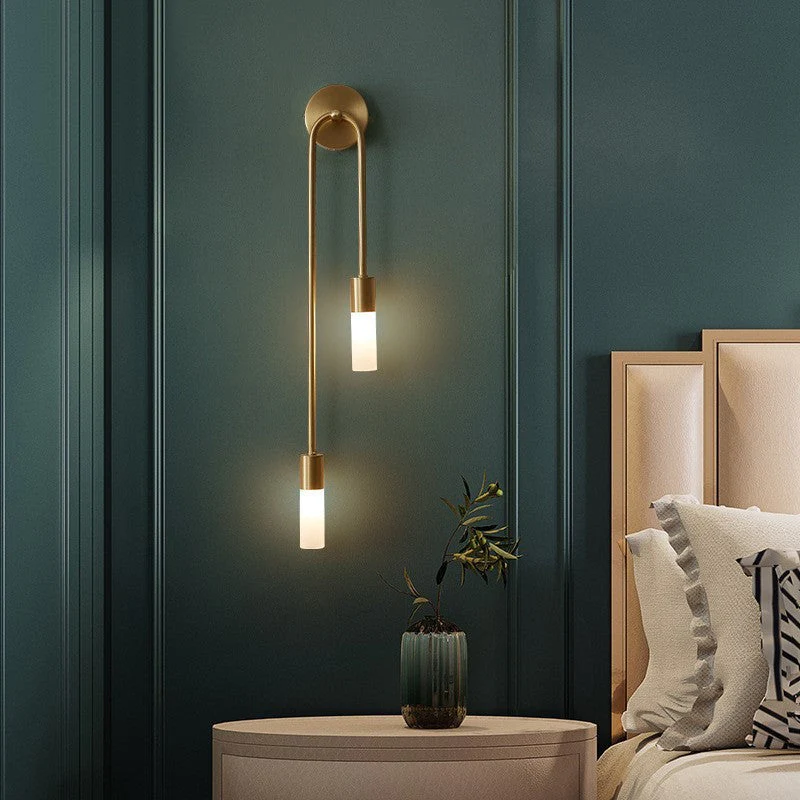 Moderni Seinävalaisin Minimalistinen LED Kulta 2-Valopistoke Sisälle - Image 2