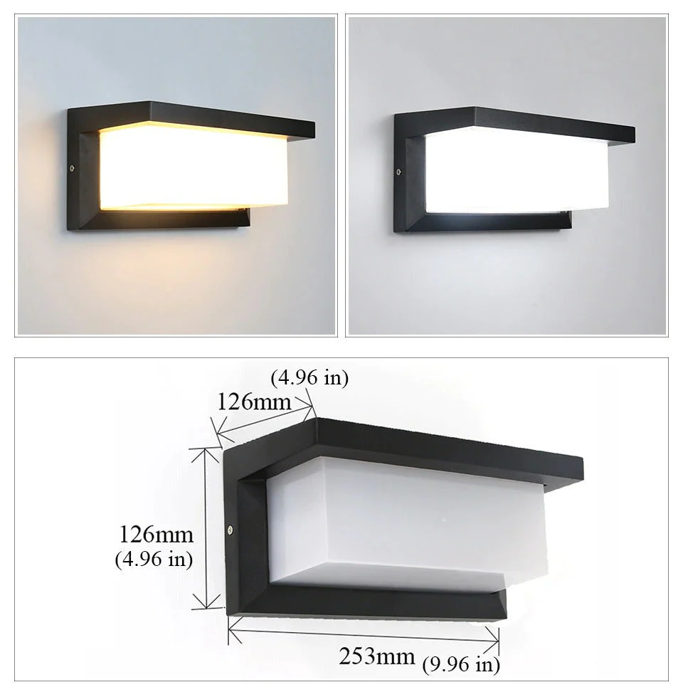 Moderni Ulkovalaisin LED-malli Seinälle Vedenpitävä Terassille ja Puutarhaan - Image 7