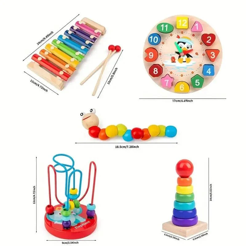 Montessori-setti 5-in-1 Vauvoille ja Taaperoille - Image 6