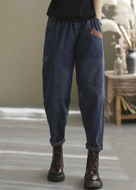 Naisten Denim Housut Taskuilla - Image 2