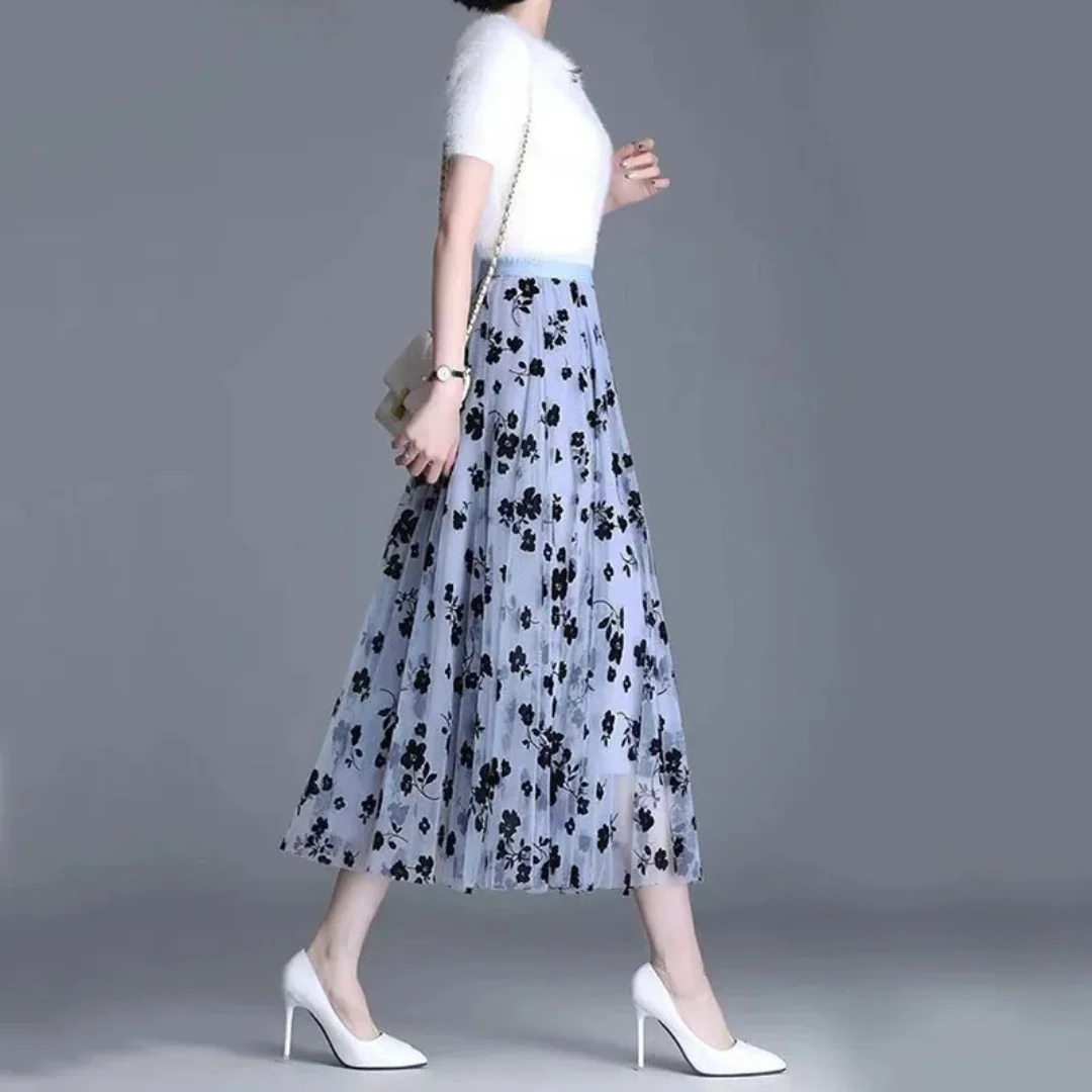 Naisten Floral Mesh hame - Image 3