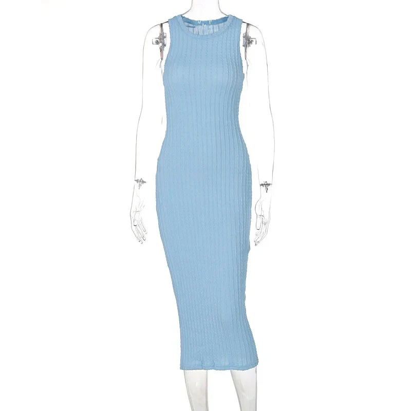 Naisten hihaton Crochet Bodycon - Image 2