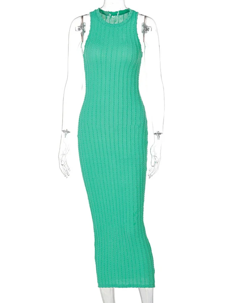 Naisten hihaton Crochet Bodycon - Image 3
