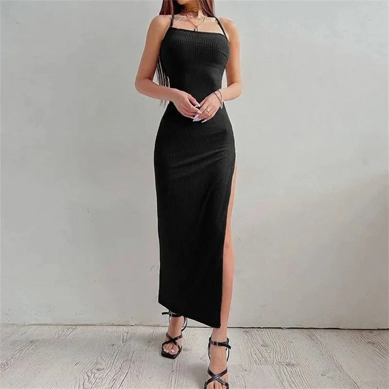 Naisten hihaton halterneck-bodycon-mekko - Image 5