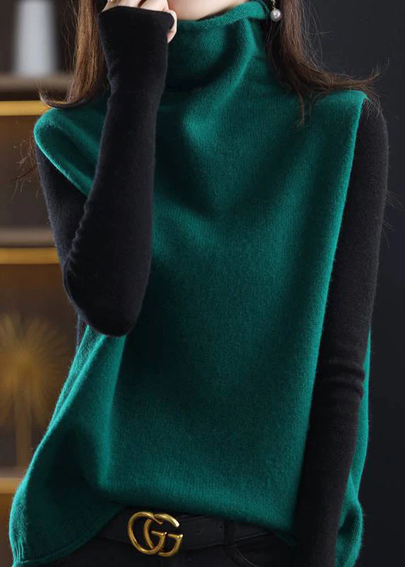 Naisten Hihaton Neuleliivi Turtle Neck - Image 2