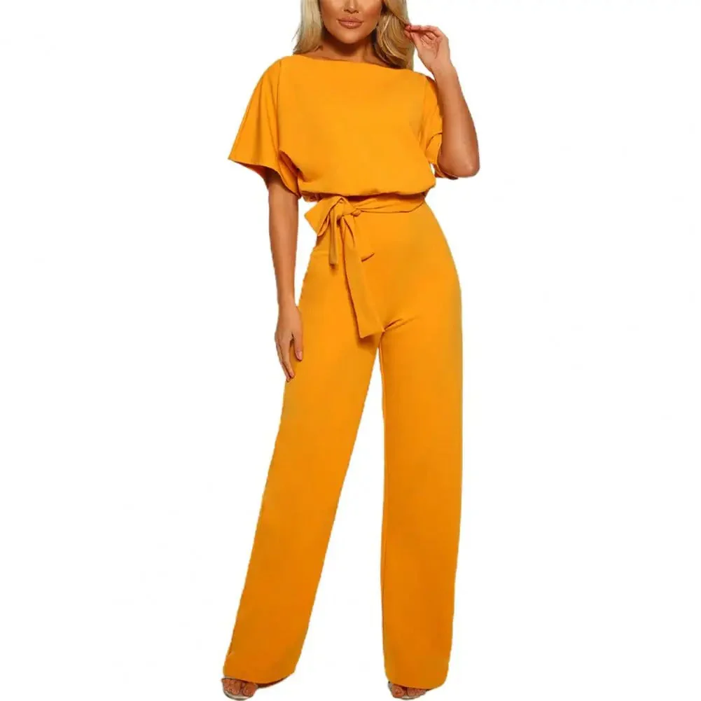 Naisten Jumpsuit Leveillä Jaloilla Pitsi-yksityiskohdilla Polyesteri - Image 10